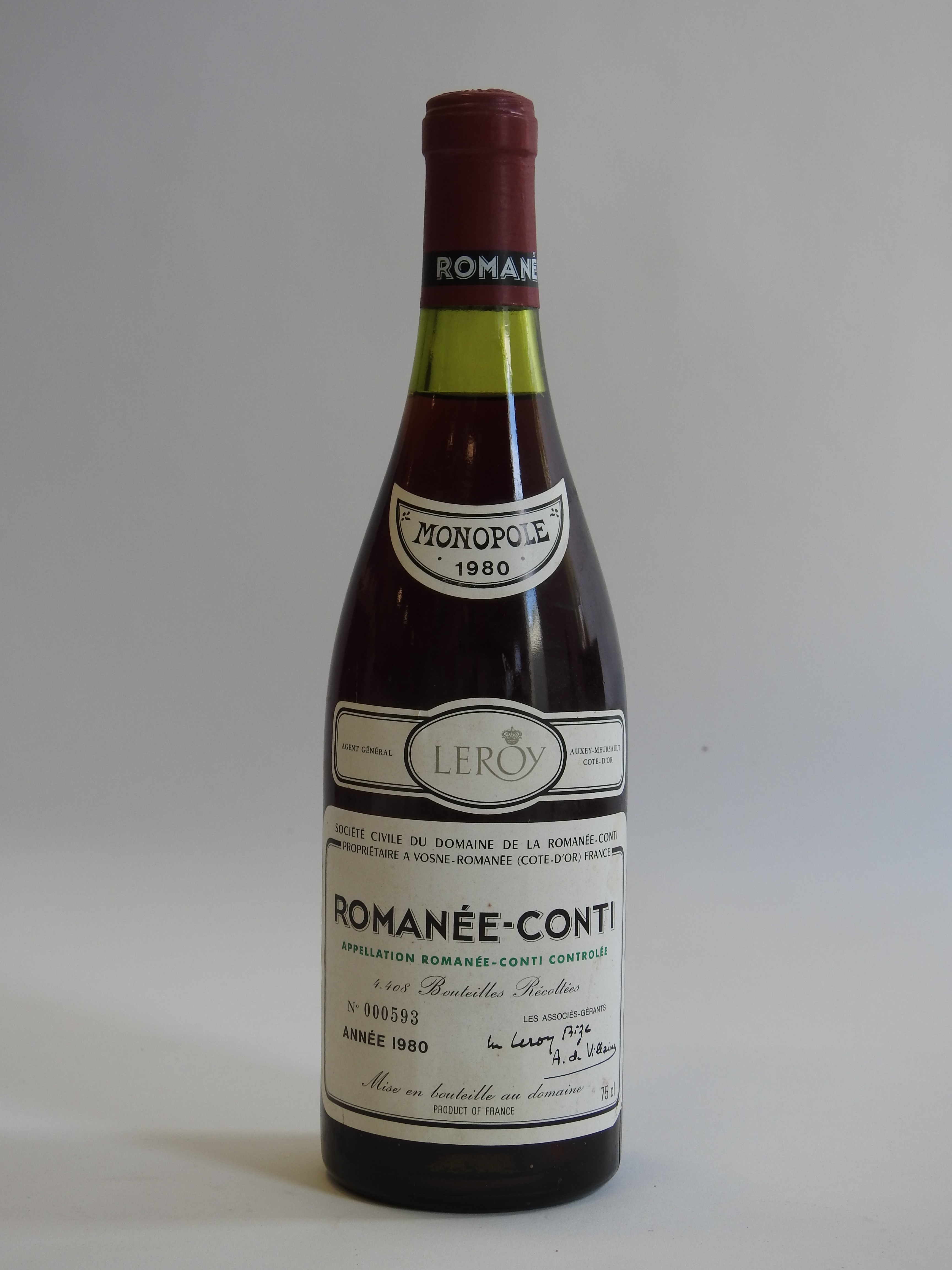 Lot 346 - 1 bouteille Romanée-Conti 1980