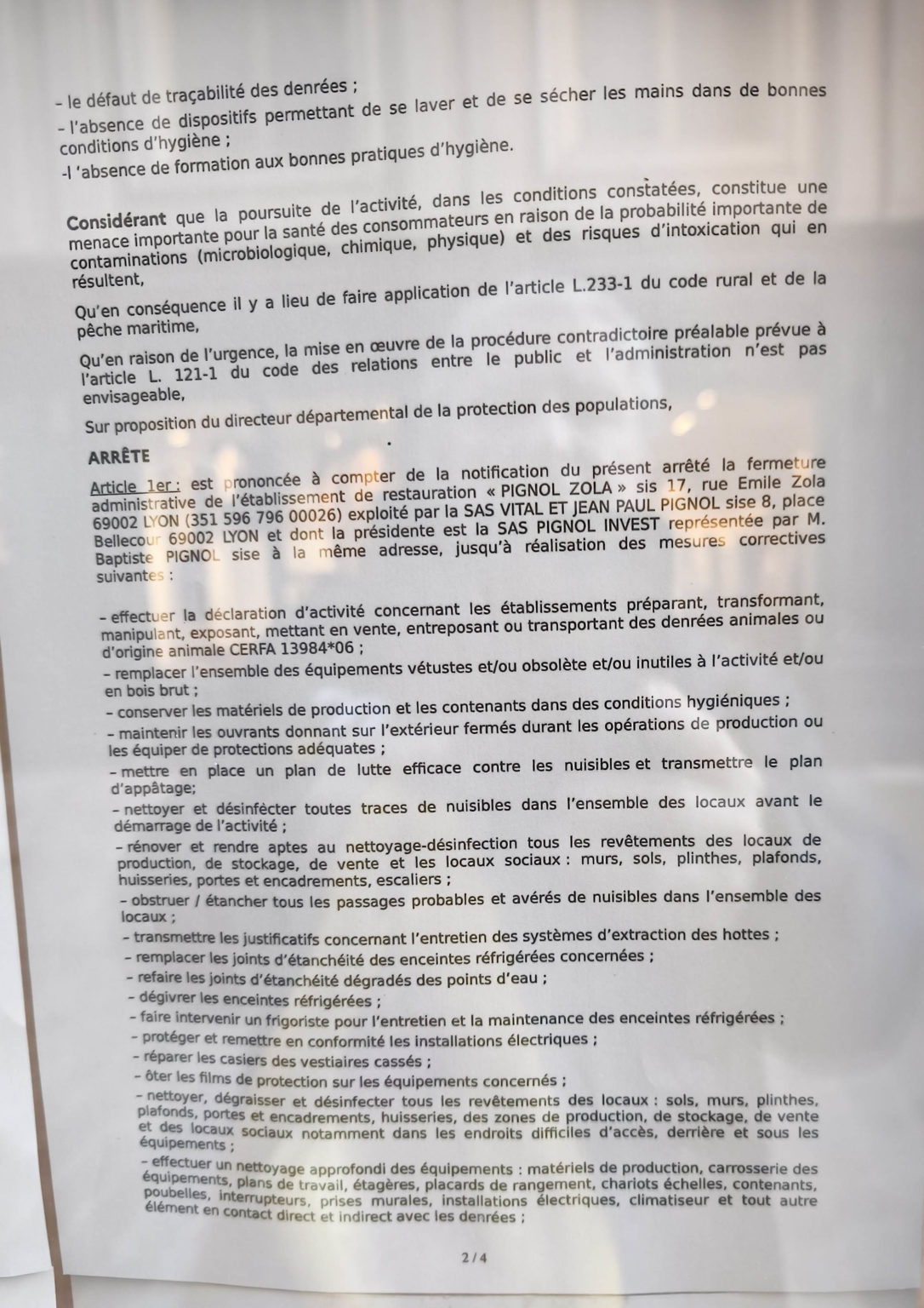 PIGNOL Deux Boutiques En Fermeture Administrative LYON SAVEURS pignol-deux-boutiques-en-fermeture-administrative-lyon-saveurs